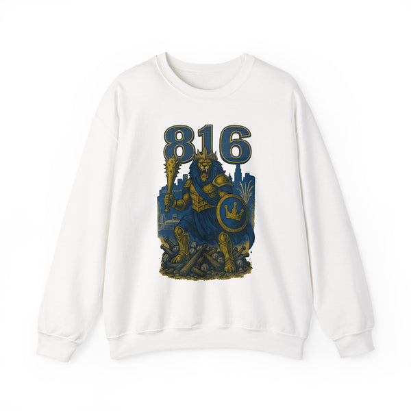 The Embermane King | Kansas City Area Code Baseball Sweatshirt