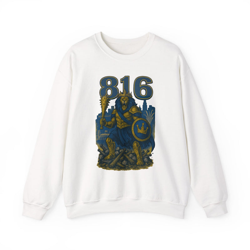 The Embermane King | Kansas City Area Code Baseball Sweatshirt