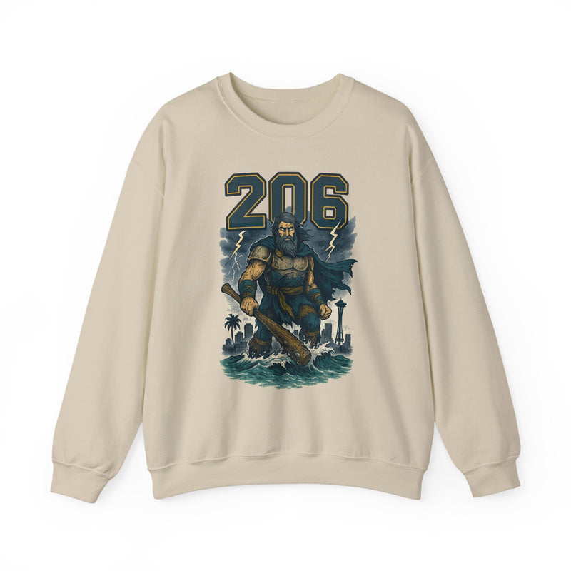 The Deep Surge Sovereign | Seattle Area Code Baseball Sweatshirt