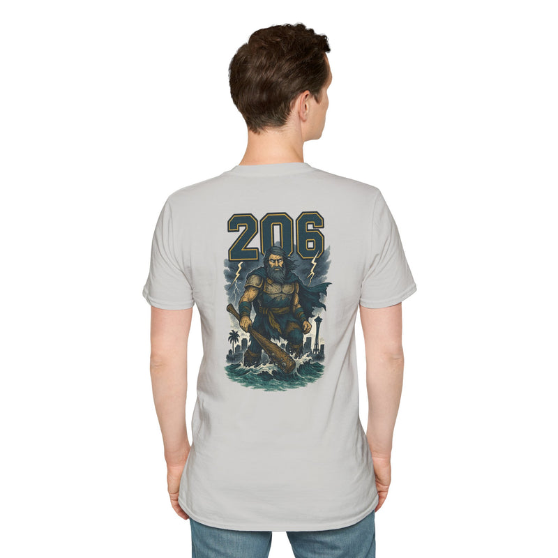 The Deep Surge Sovereign | Seattle Area Code Baseball Tee