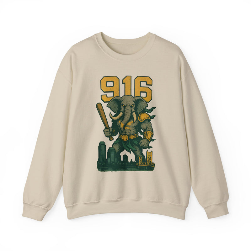 The Tuskborne Twins | Sacramento Area Code Baseball Sweatshirt