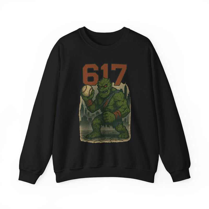 The Green Mauler | Boston Area Code Baseball Sweatshirt