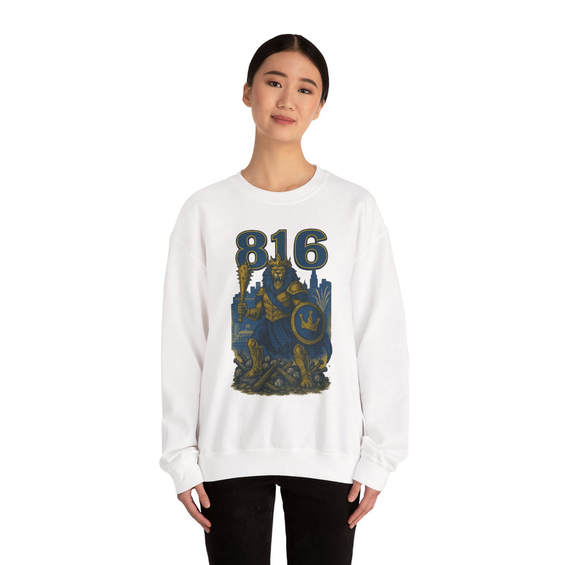 The Embermane King | Kansas City Area Code Baseball Sweatshirt