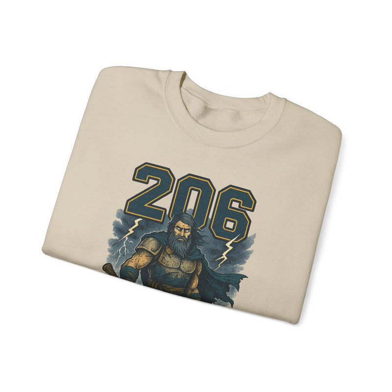 The Deep Surge Sovereign | Seattle Area Code Baseball Sweatshirt