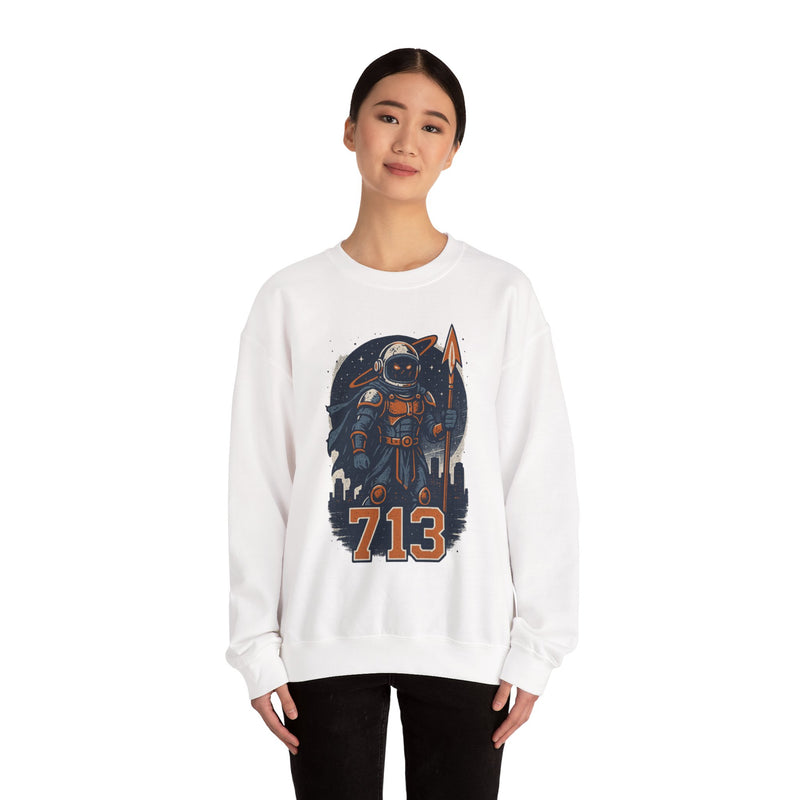 The Voidborn Warden | Houston Area Code Baseball Sweatshirt