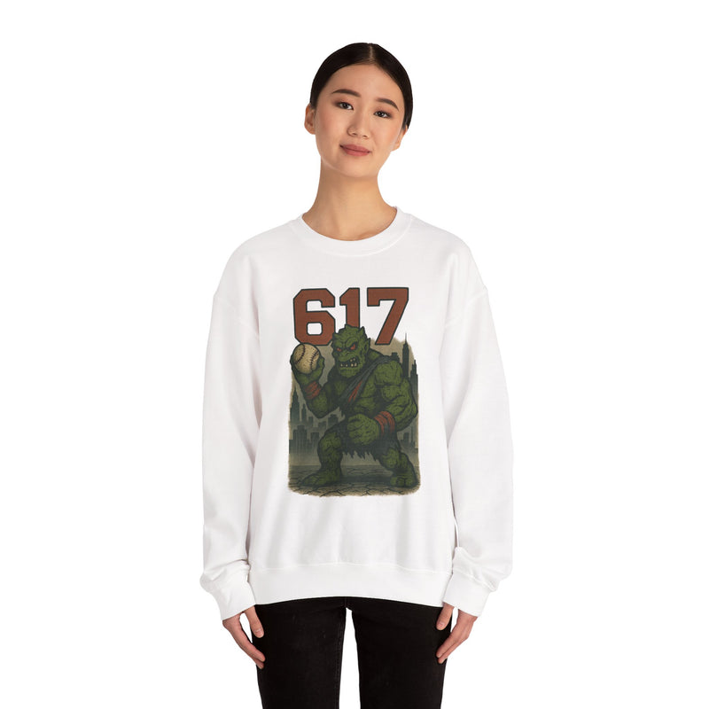 The Green Mauler | Boston Area Code Baseball Sweatshirt