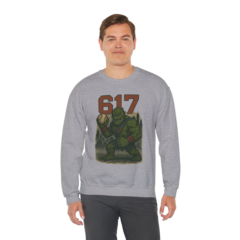 The Green Mauler | Boston Area Code Baseball Sweatshirt