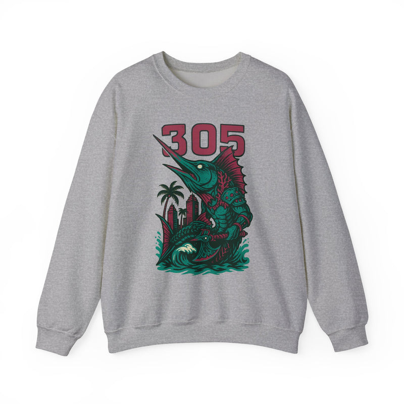 The Deepwake Sovereign | Miami Area Code Baseball Sweatshirt