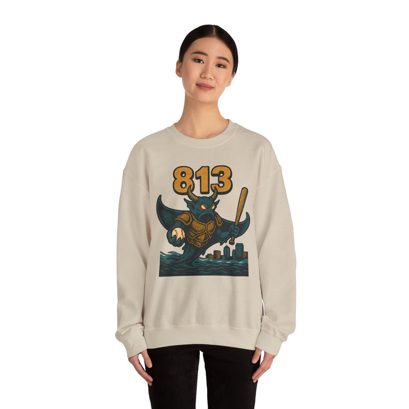 The Drowned Syndicate | Tampa Bay Area Code Baseball Sweatshirt