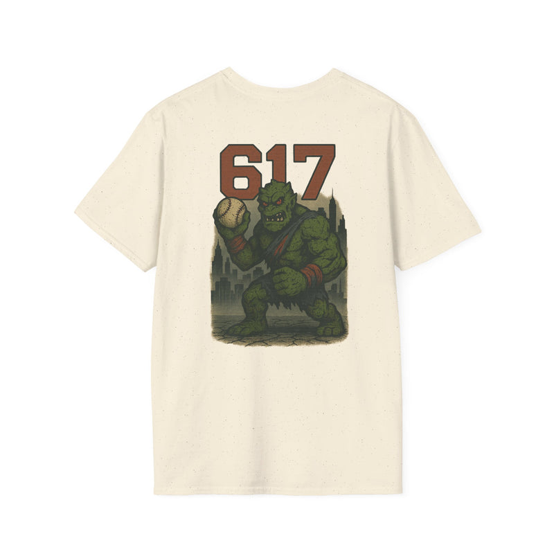 The Green Mauler | Boston Area Code Baseball Tee