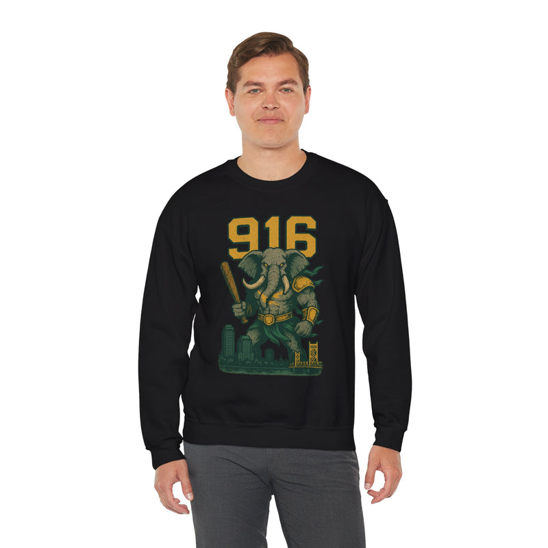 The Tuskborne Twins | Sacramento Area Code Baseball Sweatshirt