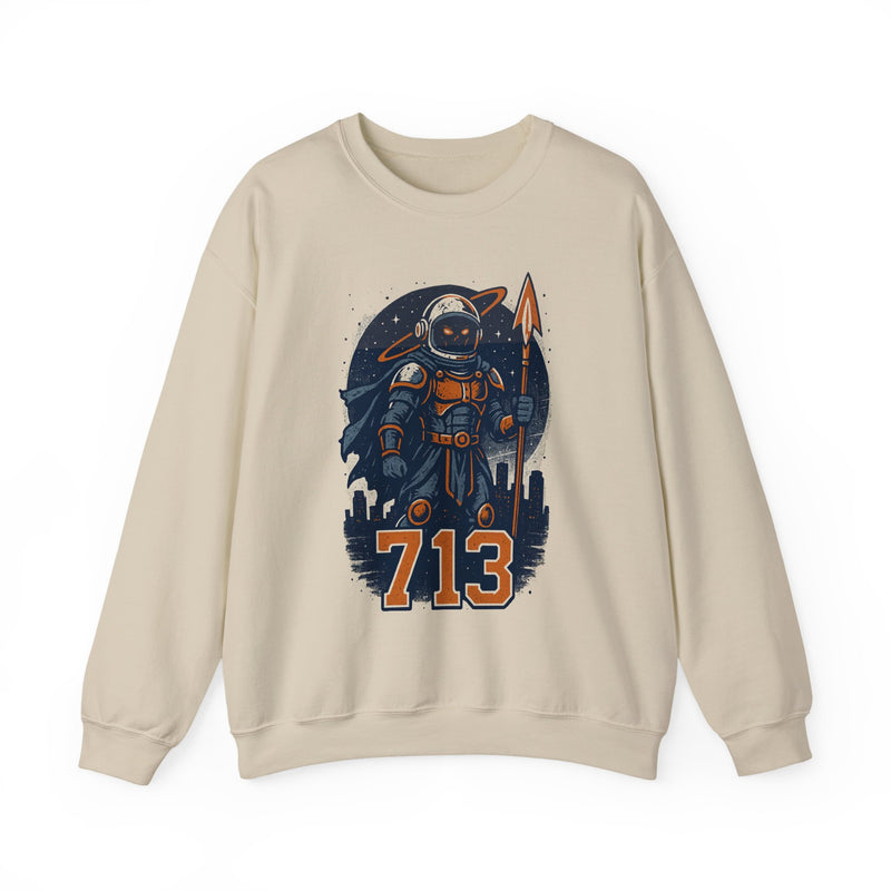The Voidborn Warden | Houston Area Code Baseball Sweatshirt