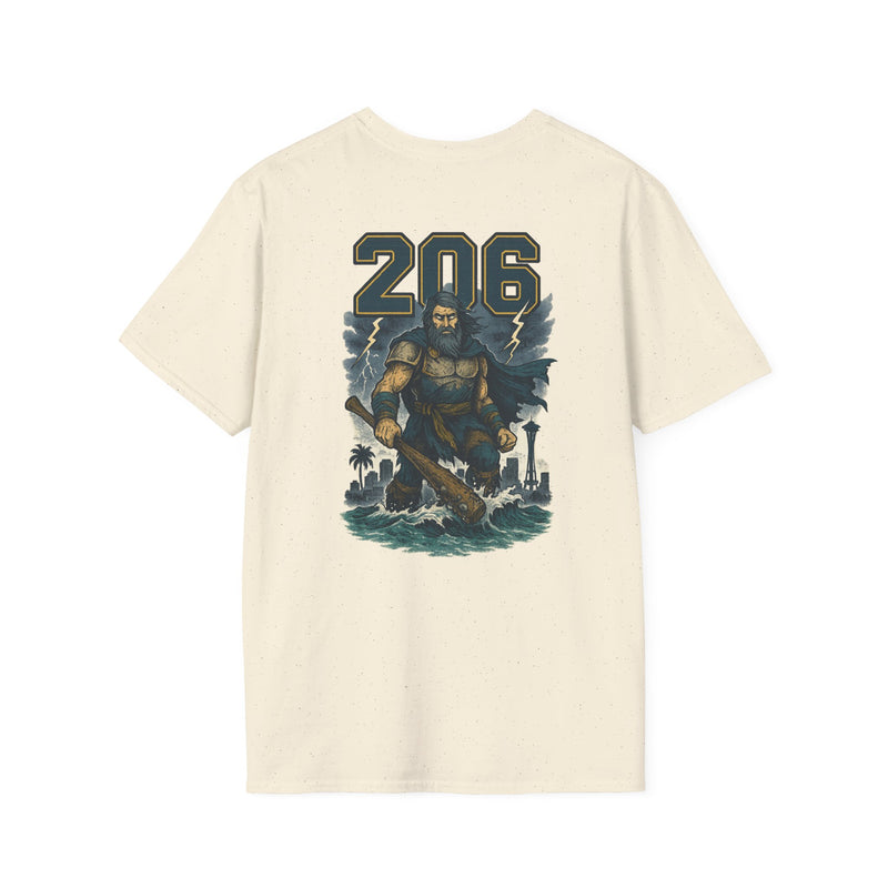 The Deep Surge Sovereign | Seattle Area Code Baseball Tee