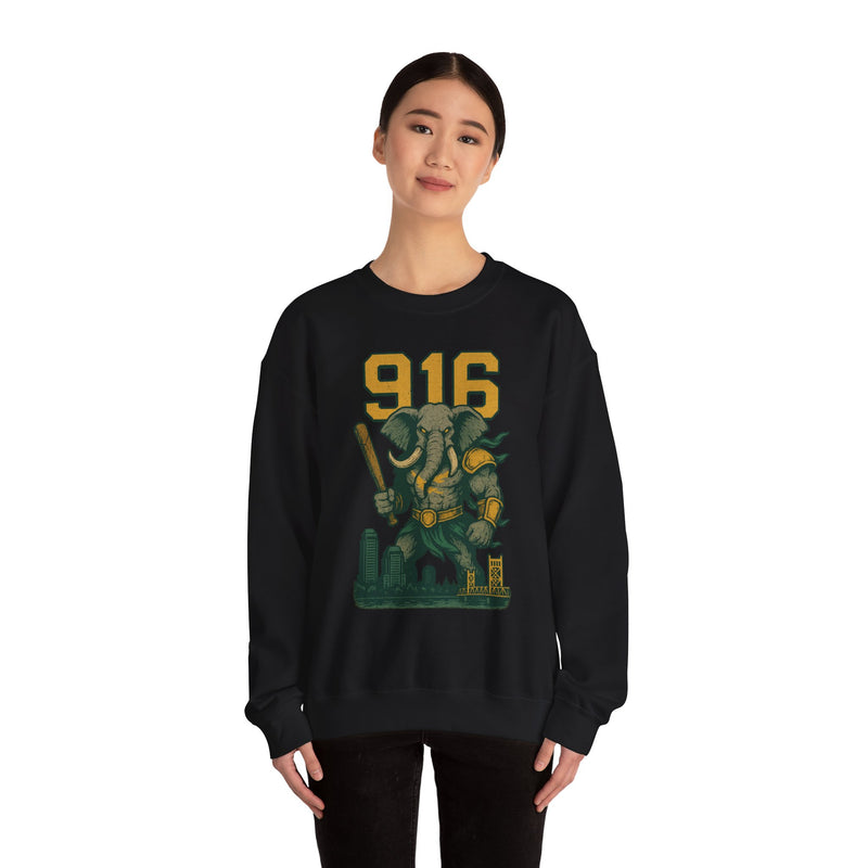 The Tuskborne Twins | Sacramento Area Code Baseball Sweatshirt