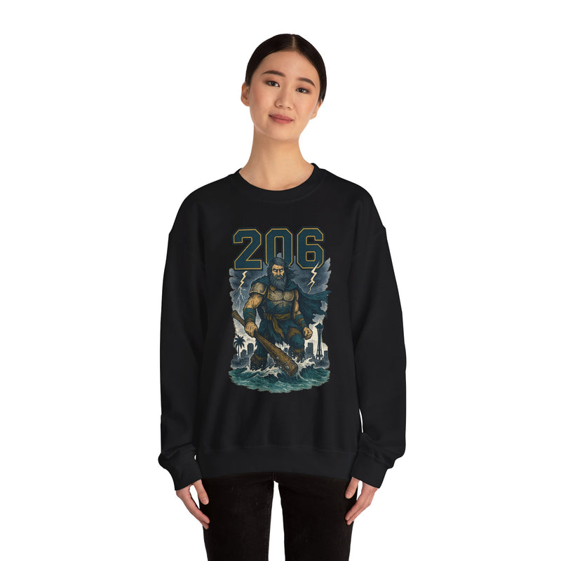 The Deep Surge Sovereign | Seattle Area Code Baseball Sweatshirt