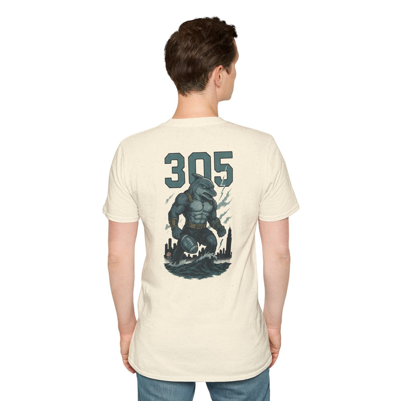 The Undertide | Miami Area Code Football Tee