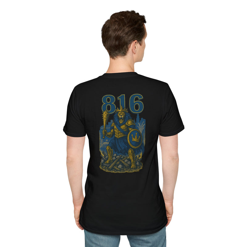The Embermane King | Kansas City Area Code Baseball Tee