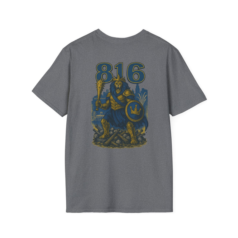 The Embermane King | Kansas City Area Code Baseball Tee