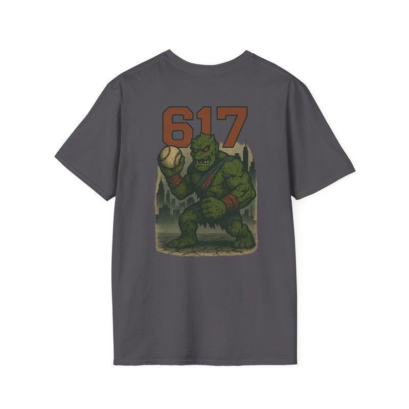 The Green Mauler | Boston Area Code Baseball Tee
