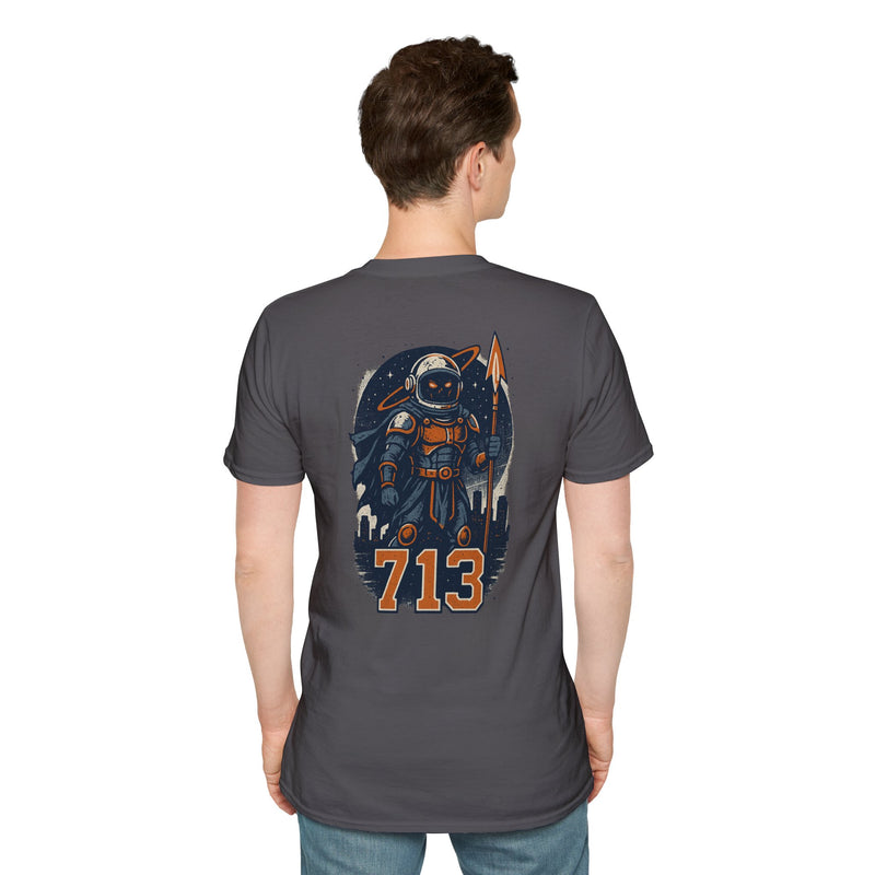 The Voidborn Warden | Houston Area Code Baseball Tee