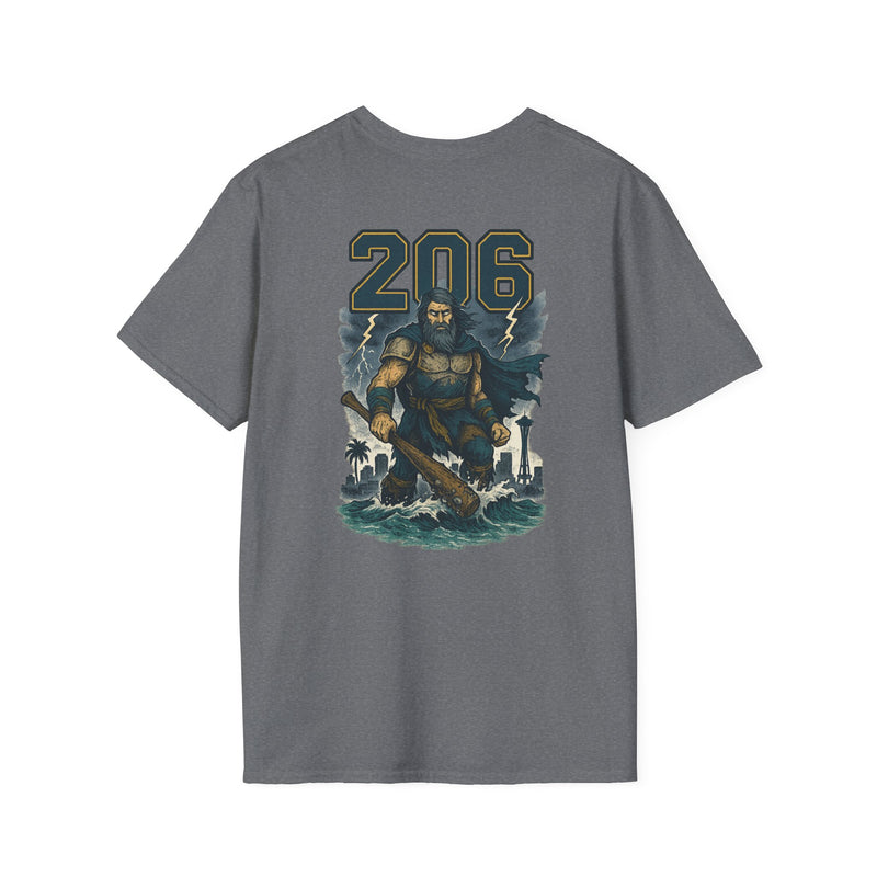 The Deep Surge Sovereign | Seattle Area Code Baseball Tee