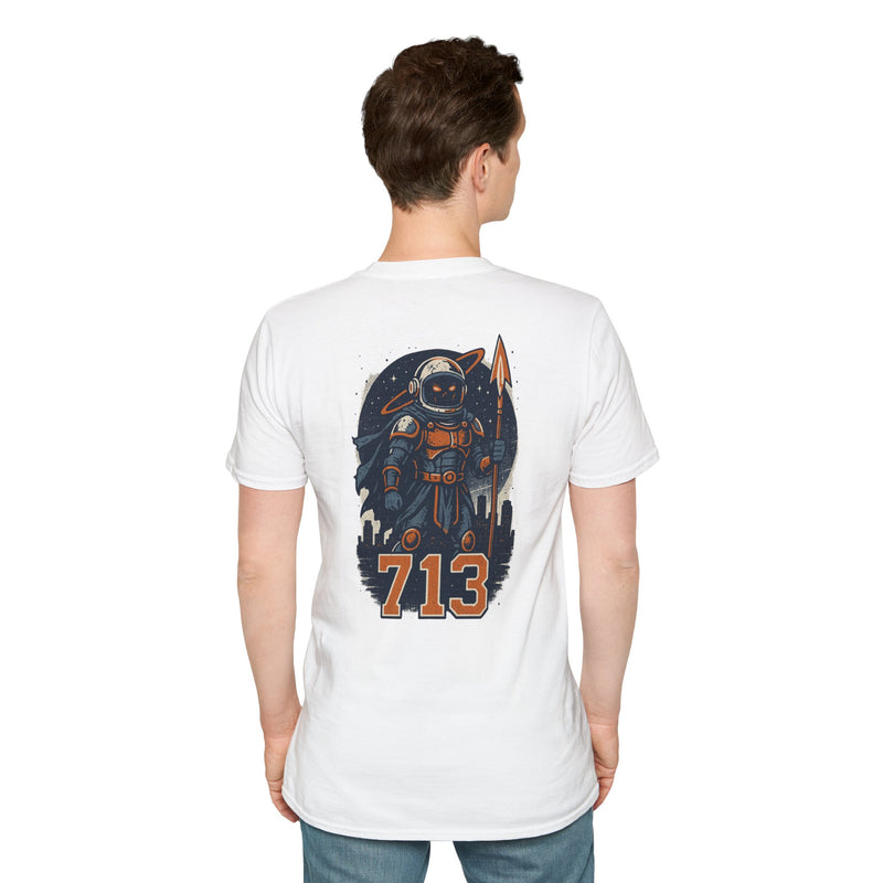 The Voidborn Warden | Houston Area Code Baseball Tee