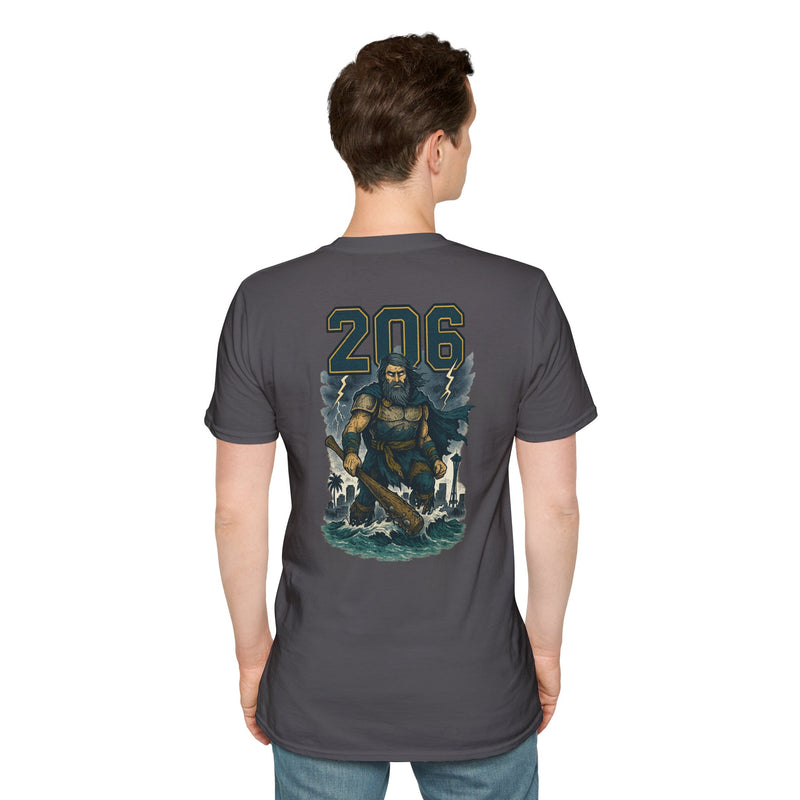 The Deep Surge Sovereign | Seattle Area Code Baseball Tee