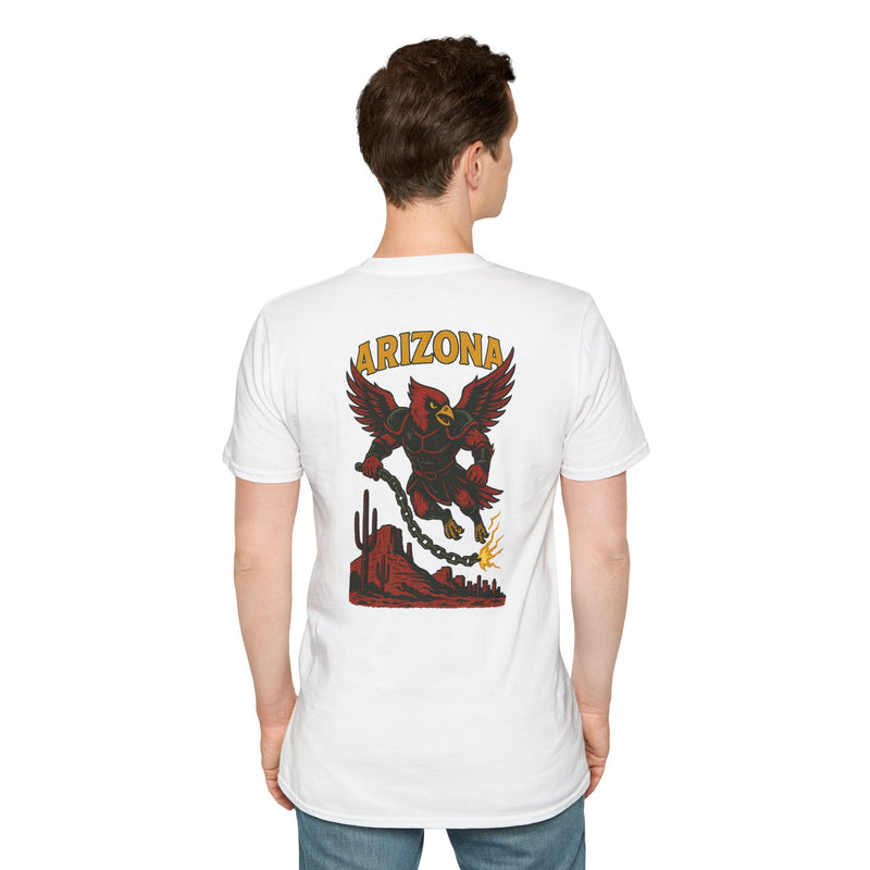 The Chainbound Sentinel | Arizona Area Code Football Tee