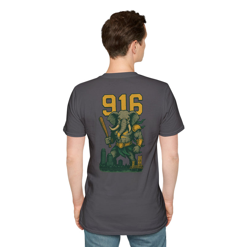 The Tuskborne Twins | Sacramento Area Code Baseball Tee