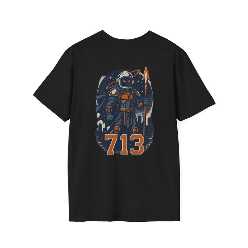 The Voidborn Warden | Houston Area Code Baseball Tee