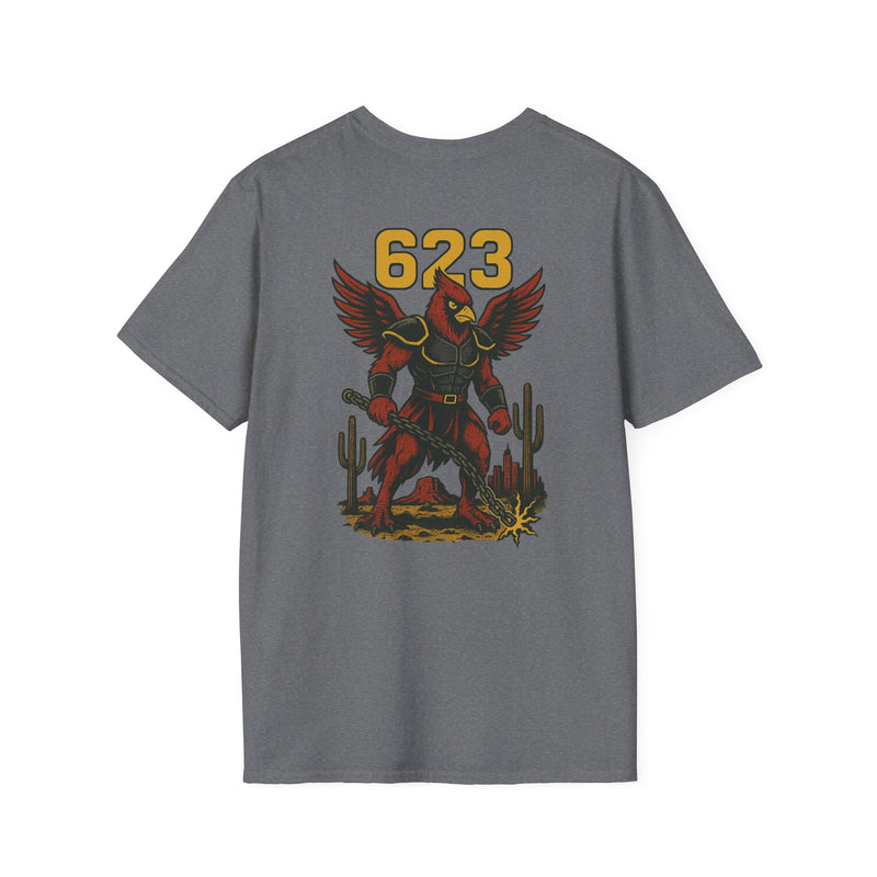 The Chainbound Sentinel | Arizona Area Code Football Tee