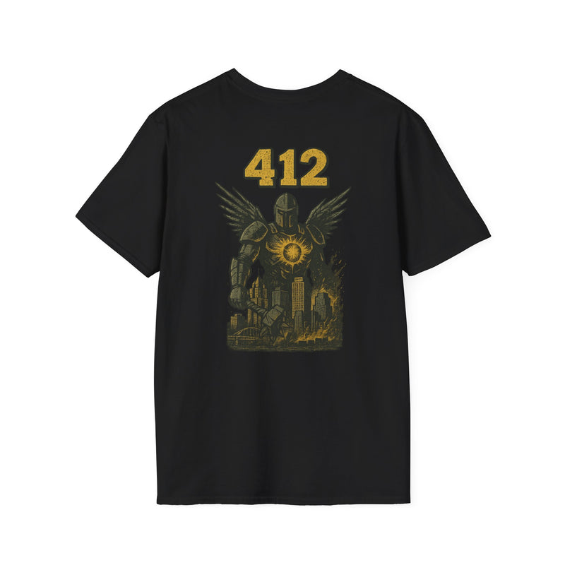 The Blackvault Warden | Pittsburgh Area Code Football Tee