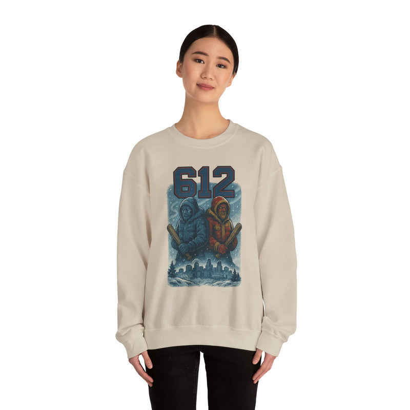Icebound Sentinels | Minnesota Area Code Baseball Sweatshirt