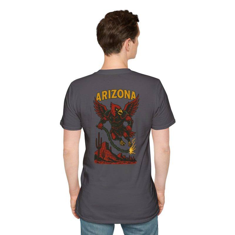 The Chainbound Sentinel | Arizona Area Code Football Tee