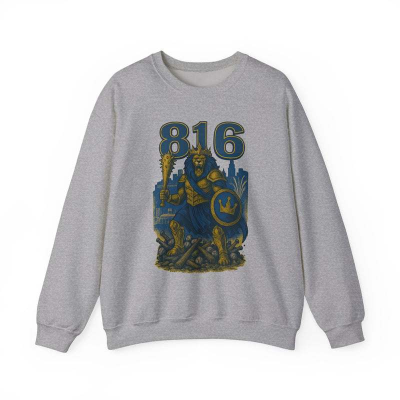The Embermane King | Kansas City Area Code Baseball Sweatshirt