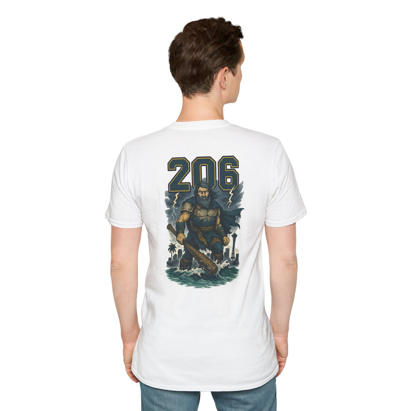 The Deep Surge Sovereign | Seattle Area Code Baseball Tee