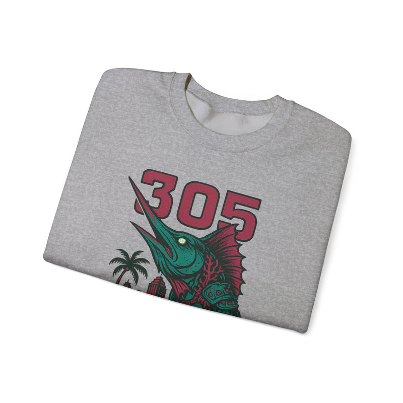 The Deepwake Sovereign | Miami Area Code Baseball Sweatshirt