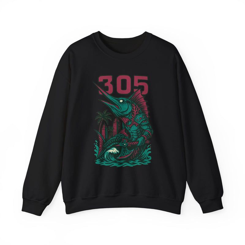 The Deepwake Sovereign | Miami Area Code Baseball Sweatshirt