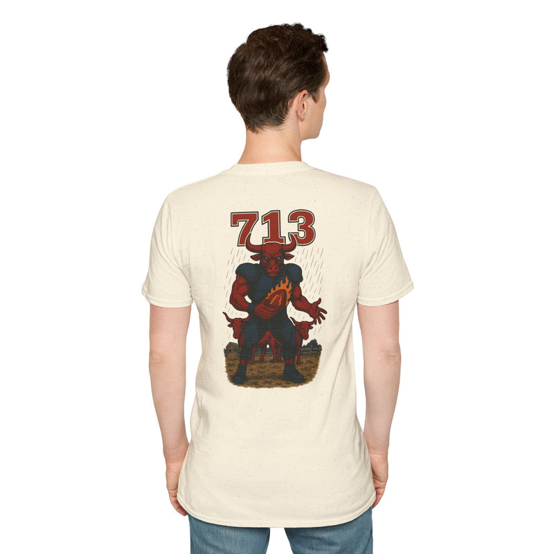 The Hornbrand Titan | Houston Area Code Football Tee