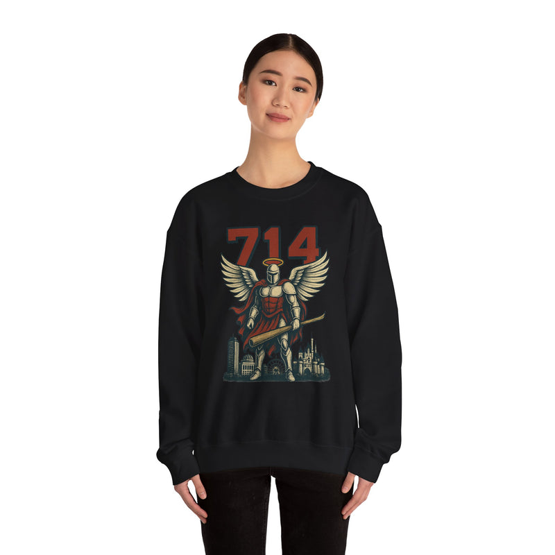 Halo Knight | Los Angeles Area Code Baseball Sweatshirt