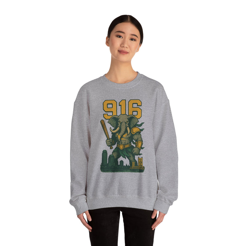 The Tuskborne Twins | Sacramento Area Code Baseball Sweatshirt