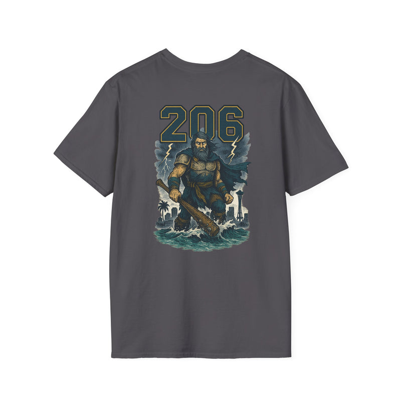 The Deep Surge Sovereign | Seattle Area Code Baseball Tee