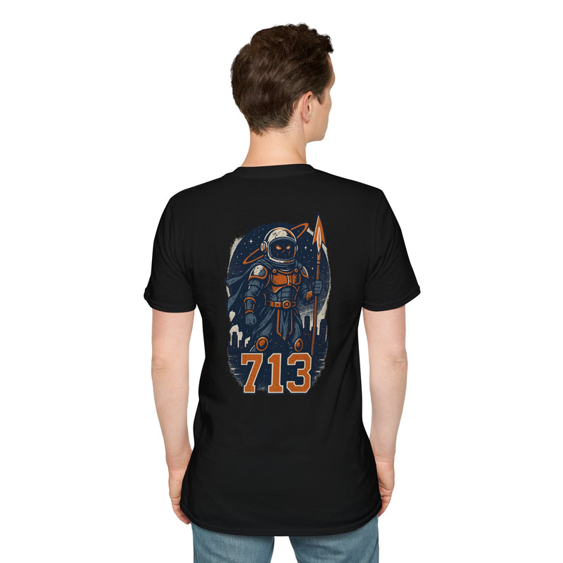 The Voidborn Warden | Houston Area Code Baseball Tee