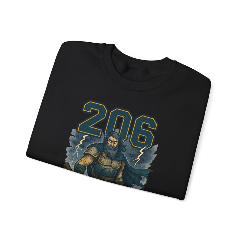 The Deep Surge Sovereign | Seattle Area Code Baseball Sweatshirt