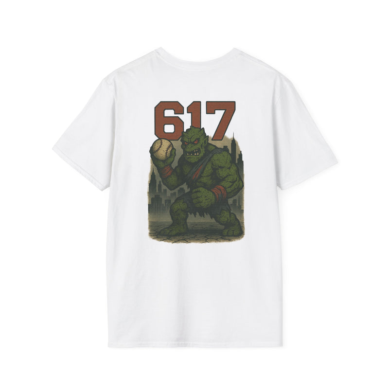 The Green Mauler | Boston Area Code Baseball Tee