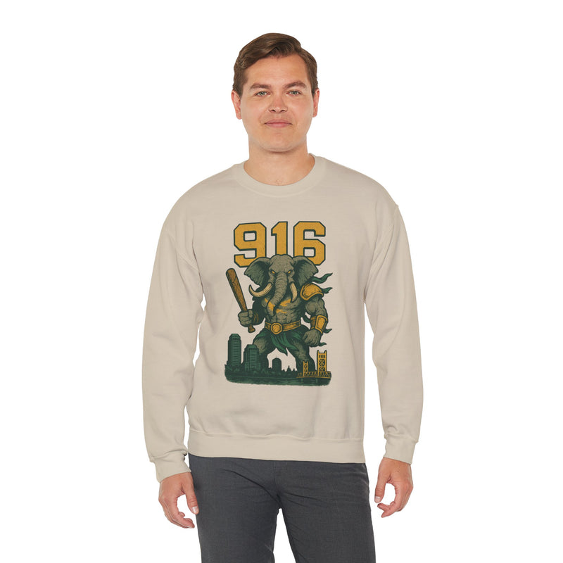 The Tuskborne Twins | Sacramento Area Code Baseball Sweatshirt