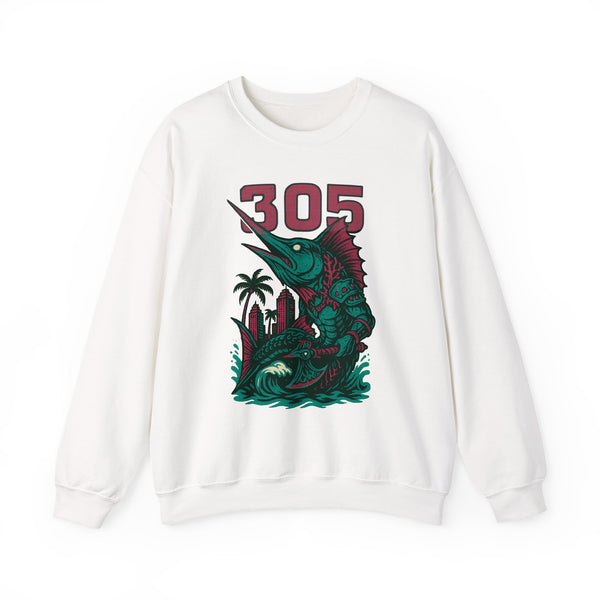 The Deepwake Sovereign | Miami Area Code Baseball Sweatshirt