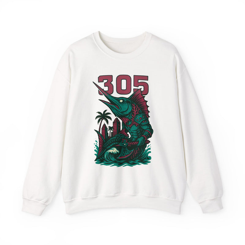The Deepwake Sovereign | Miami Area Code Baseball Sweatshirt
