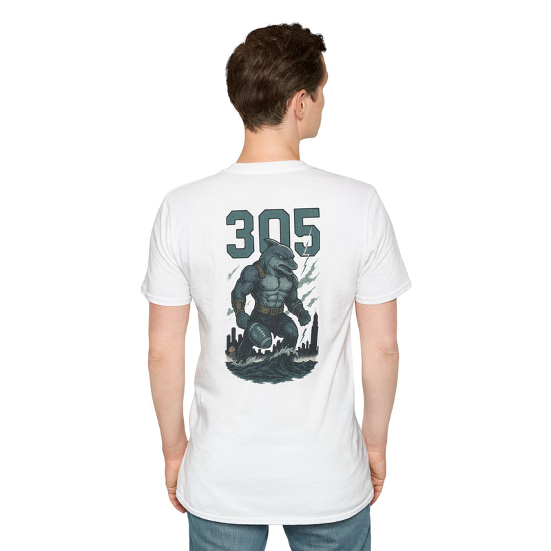 The Undertide | Miami Area Code Football Tee