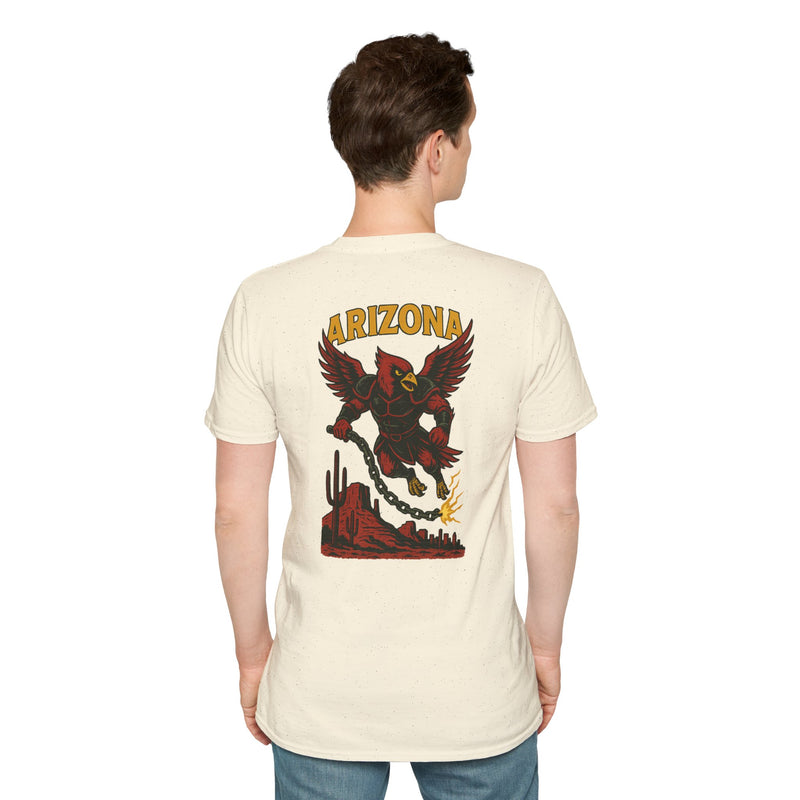 The Chainbound Sentinel | Arizona Area Code Football Tee